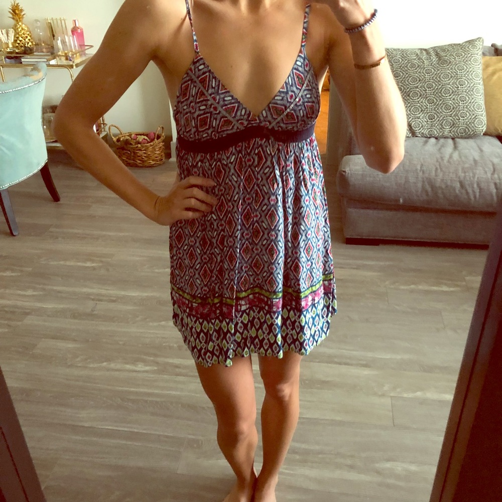 Cami strap patterned dress